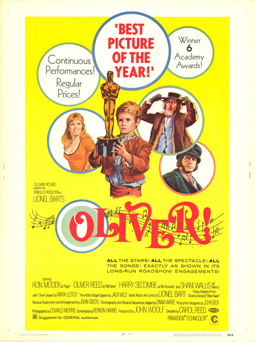Oliver! 1968. Directed by Carol Reed